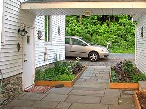 Patio to parking